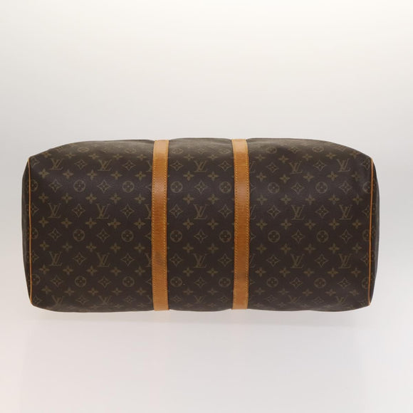 LOUIS VUITTON Monogram Keepall 55 Boston Bag M41424 LV Auth ep8912