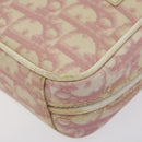 Christian Dior Trotter Canvas Pouch PVC Pink Silver Auth ep8923-14