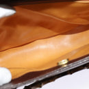 GUCCI Bamboo Hand Bag Leather Brown Gold Auth ep8928-10