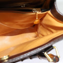 GUCCI Bamboo Hand Bag Leather Brown Gold Auth ep8928-18