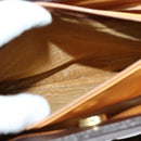 GUCCI Bamboo Hand Bag Leather Brown Gold Auth ep8928-11