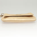 GUCCI Chain Shoulder Bag Satin Gold 007 1705 2033 Auth ep8929-5