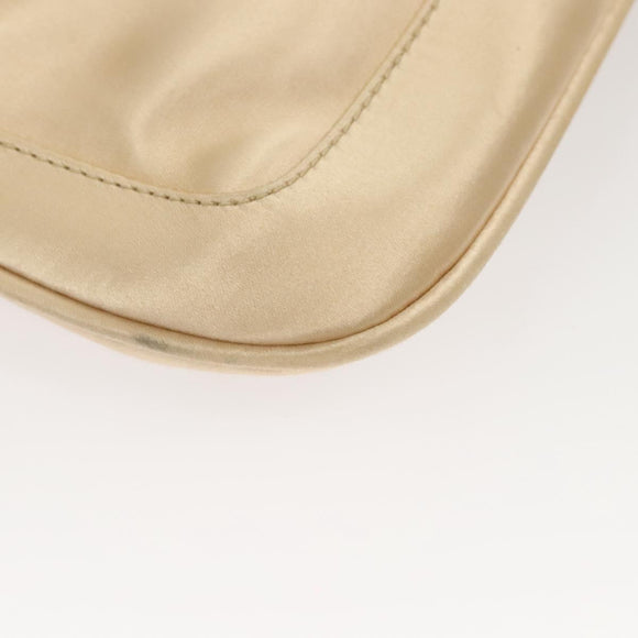 GUCCI Chain Shoulder Bag Satin Gold 007 1705 2033 Auth ep8929