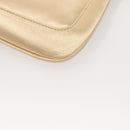 GUCCI Chain Shoulder Bag Satin Gold 007 1705 2033 Auth ep8929-17