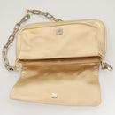 GUCCI Chain Shoulder Bag Satin Gold 007 1705 2033 Auth ep8929-18