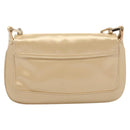 GUCCI Chain Shoulder Bag Satin Gold 007 1705 2033 Auth ep8929-2