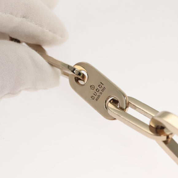 GUCCI Chain Shoulder Bag Satin Gold 007 1705 2033 Auth ep8929