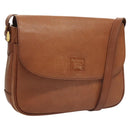 Burberrys Shoulder Bag Leather Brown Gold Auth ep8934-1