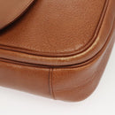 Burberrys Shoulder Bag Leather Brown Gold Auth ep8934-9