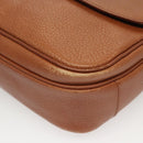 Burberrys Shoulder Bag Leather Brown Gold Auth ep8934-14