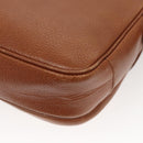 Burberrys Shoulder Bag Leather Brown Gold Auth ep8934-16