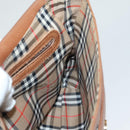 Burberrys Shoulder Bag Leather Brown Gold Auth ep8934-19