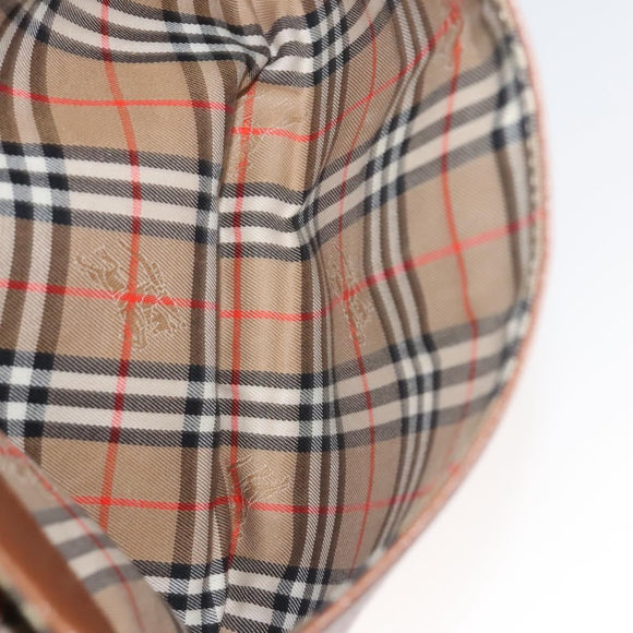 Burberrys Shoulder Bag Leather Brown Gold Auth ep8934