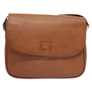 Burberrys Shoulder Bag Leather Brown Gold Auth ep8934-13