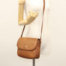 Burberrys Shoulder Bag Leather Brown Gold Auth ep8934-22