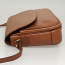 Burberrys Shoulder Bag Leather Brown Gold Auth ep8934-4