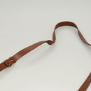 Burberrys Shoulder Bag Leather Brown Gold Auth ep8934-8