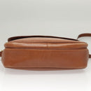 Burberrys Shoulder Bag Leather Brown Gold Auth ep8934-5