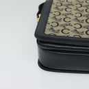 CELINE C Sulky Shoulder Bag Canvas Navy Gold Auth ep8935-10