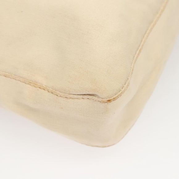 FENDI Shoulder Bag Canvas White Auth ep8951