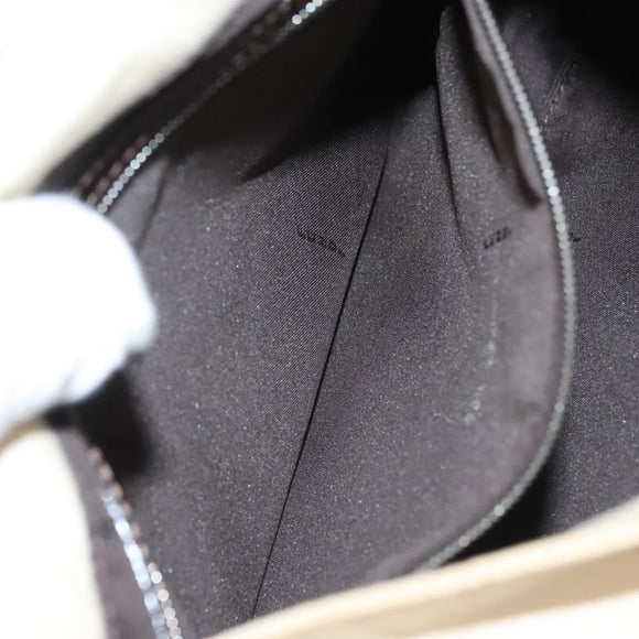 FENDI Shoulder Bag Canvas White Auth ep8951