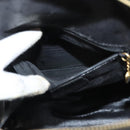 GUCCI Bamboo Body Bag Patent leather Black Gold Auth ep8958-24