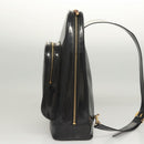 GUCCI Bamboo Body Bag Patent leather Black Gold Auth ep8958-3