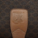 CELINE Macadam Canvas Shoulder Bag PVC Leather Brown Gold Auth ep8986-18