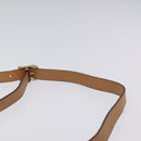 CELINE Macadam Canvas Shoulder Bag PVC Leather Brown Gold Auth ep8986-14