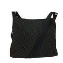 Christian Dior Trotter Canvas Shoulder Bag Black Auth ep8989-1