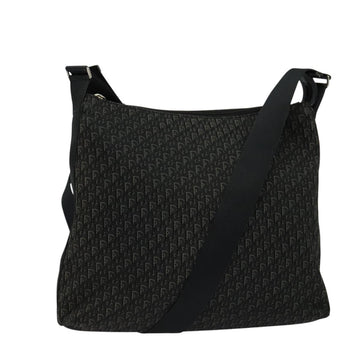 Christian Dior Trotter Canvas Shoulder Bag Black Auth ep8989