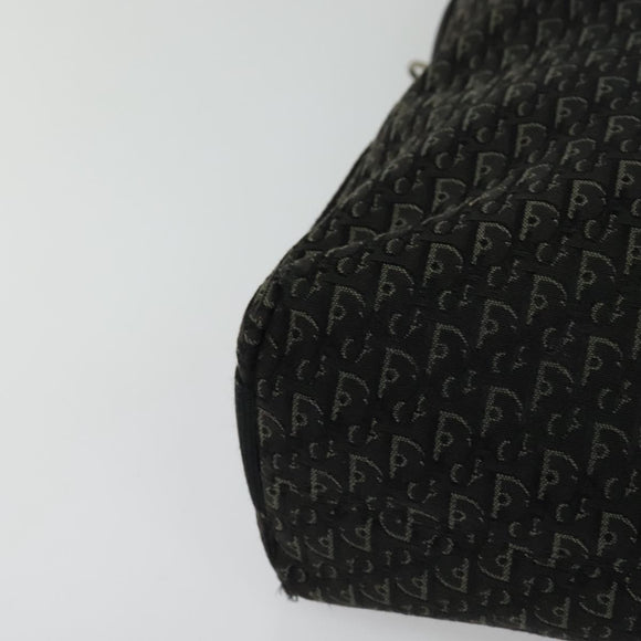 Christian Dior Trotter Canvas Shoulder Bag Black Auth ep8989