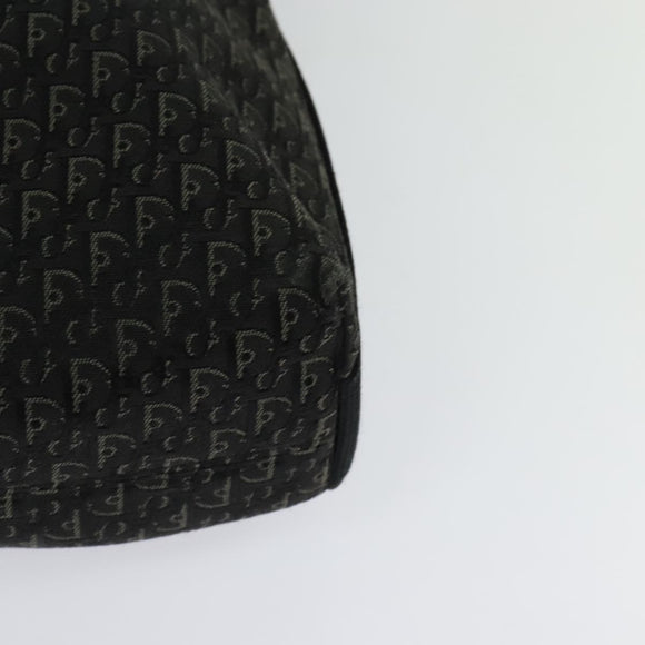 Christian Dior Trotter Canvas Shoulder Bag Black Auth ep8989