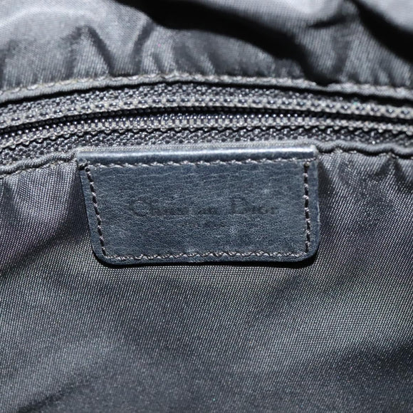 Christian Dior Trotter Canvas Shoulder Bag Black Auth ep8989