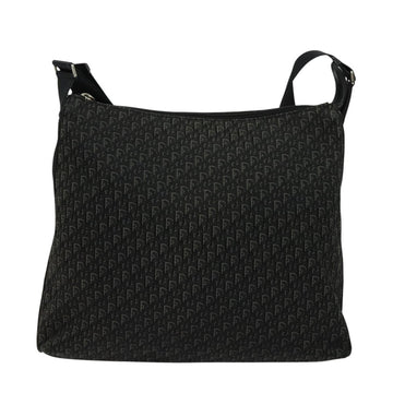 Christian Dior Trotter Canvas Shoulder Bag Black Auth ep8989 - 0