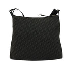 Christian Dior Trotter Canvas Shoulder Bag Black Auth ep8989-3