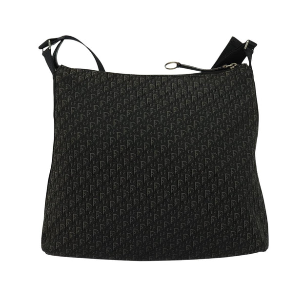 Christian Dior Trotter Canvas Shoulder Bag Black Auth ep8989