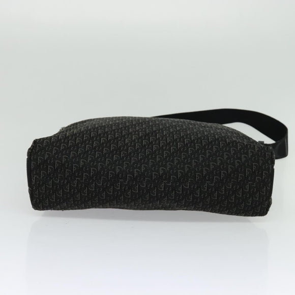 Christian Dior Trotter Canvas Shoulder Bag Black Auth ep8989