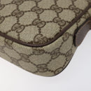 GUCCI GG Supreme Shoulder Bag PVC Beige Gold Auth ep8994-10