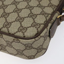 GUCCI GG Supreme Shoulder Bag PVC Beige Gold Auth ep8994-12