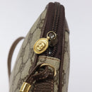 GUCCI GG Supreme Shoulder Bag PVC Beige Gold Auth ep8994-14