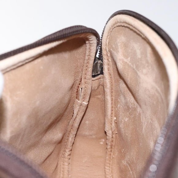 GUCCI GG Supreme Shoulder Bag PVC Beige Gold Auth ep8994