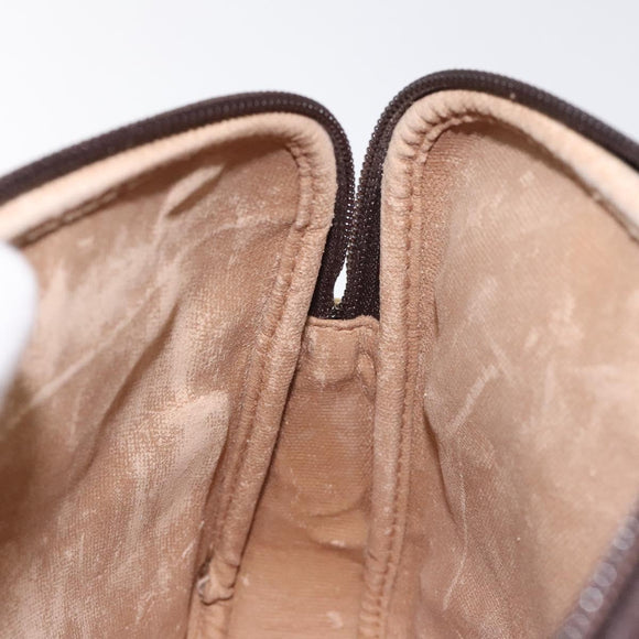 GUCCI GG Supreme Shoulder Bag PVC Beige Gold Auth ep8994