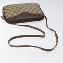 GUCCI GG Supreme Shoulder Bag PVC Beige Gold Auth ep8994-7