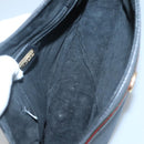 GUCCI Web Sherry Line Shoulder Bag Leather Black Gold 001 104 0918 Auth ep8999-11