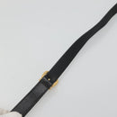 GUCCI Web Sherry Line Shoulder Bag Leather Black Gold 001 104 0918 Auth ep8999-8