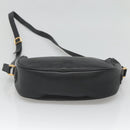 GUCCI Web Sherry Line Shoulder Bag Leather Black Gold 001 104 0918 Auth ep8999-5