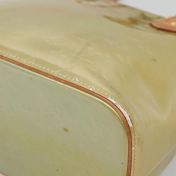 LOUIS VUITTON Monogram Vernis Houston Hand Bag Gris M91053 LV Auth ep9001