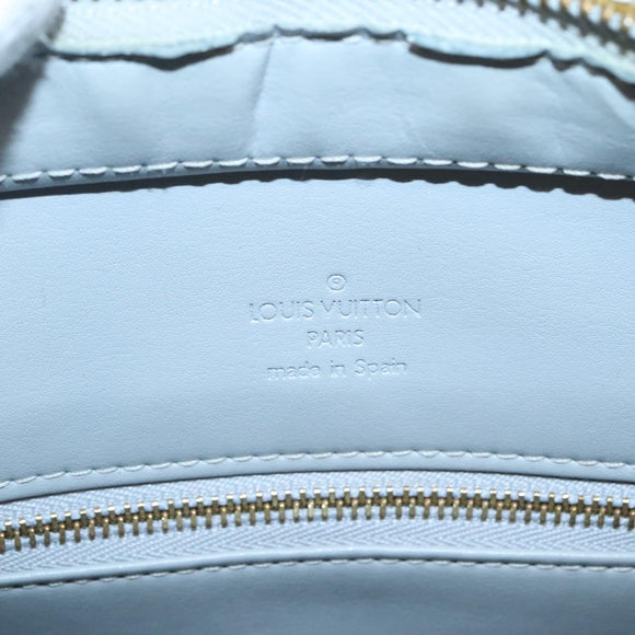 LOUIS VUITTON Monogram Vernis Houston Hand Bag Gris M91053 LV Auth ep9001