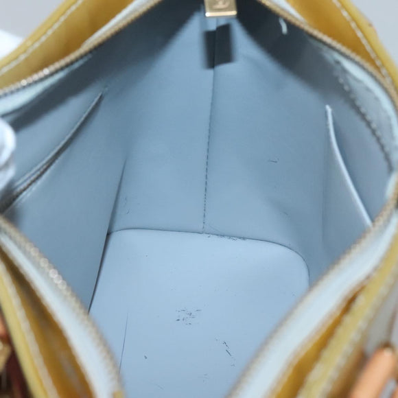 LOUIS VUITTON Monogram Vernis Houston Hand Bag Gris M91053 LV Auth ep9001